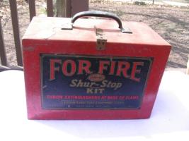 For Fire Shur-Stop Kit. Metal Container that holds