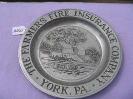 Farmers Fire Insurance Company, York, PA. Pewter?