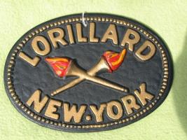 Lorillard New York. Reproduction Fire Mark of BU2