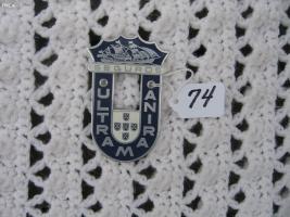 Seguros. Ultra Marina. Auto Badge/Tag. 3 7/8x2