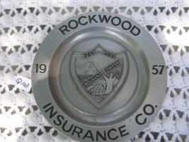 Rockwood Insurance Co. 1957. Pewter like Materia