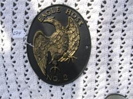 Reproduction Fire Mark. Similar to an INA Eagle Ma