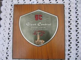 Great Central Insurance Company Agency Plaque. Wo