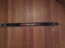 Fire Belt. Black Leather Fire Belt Trimmed with a