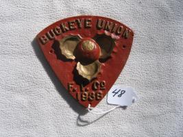 Buckeye Union F.I. Co. 1938 - 1965. Metal. 5 1/4 i