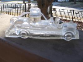 Fire Engine. Clear Glass. Bottom says Reproducti