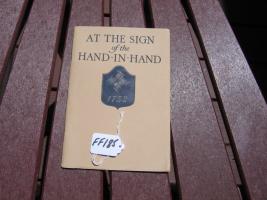 At The Sign of the Hand-in-Hand Pamphlet. Copyrig
