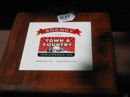 Town and Country Insurance Company. Plaque. Home
