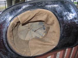 Derby 4 Fire Department. Fire Helmet. Picture of