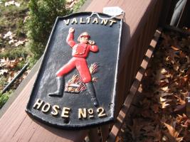 Valiant Hose No. 2 Plaque. Composite Material. He