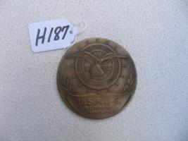 U.S.F.G. Paperweight with Slightly Raised Emblem o