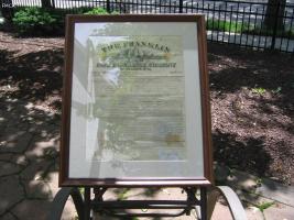 Franklin Fire Ins. Framed Policy