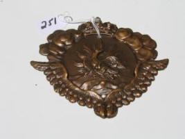 #251 Swedish Fire Mark. Bulau #1699-V-A. Stockholms Stads Brandforsakrings-Contor Stockholm, Sweden.