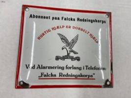 #163 Danish Falck Rescue Corps Sign