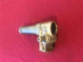#204 Chicago Fire Shop Made Gated Brass Fire Nozzle.