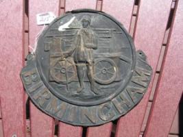 #215 Birmingham English Fire Mark.  11x10.  Birmingham Fire Office.