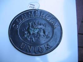 #115 Commercial Union Reproduction Fire Mark