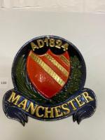 200 Firemark, Foreign Manchester Fire, BU832. Tin.