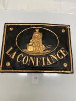 117 Firemark, Foreign La Confiance, BU1295 (France). Tin Repainted.