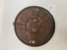 136 Firemark, Foreign Sun Fire, BU552. Tin not Zinc