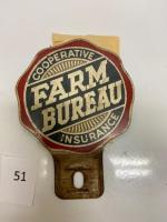 Auto Tag - Farm Bureau - with original screws