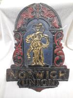 Norwich Union Fire Insurance, B714,W29L, brass,