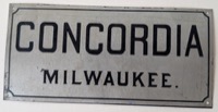 Concordia Fire Insurance company, Milwaukee, WI, BUS-CD-2, tin,1870-1955