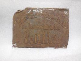 Feuer-Versicherungs-Bank fir Dentschland zu Gotha, tin, E64D, 1879-1902, some damage