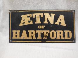 Aetna Insurance Company, Hartford, B103, tin, issued about 1860