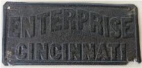 Enterprise Fire & Marine, Cincinnati, OH B378, tin, issued about 1865, very rare