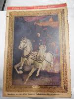 Newspaper picture of fireman and horse - can be framed.